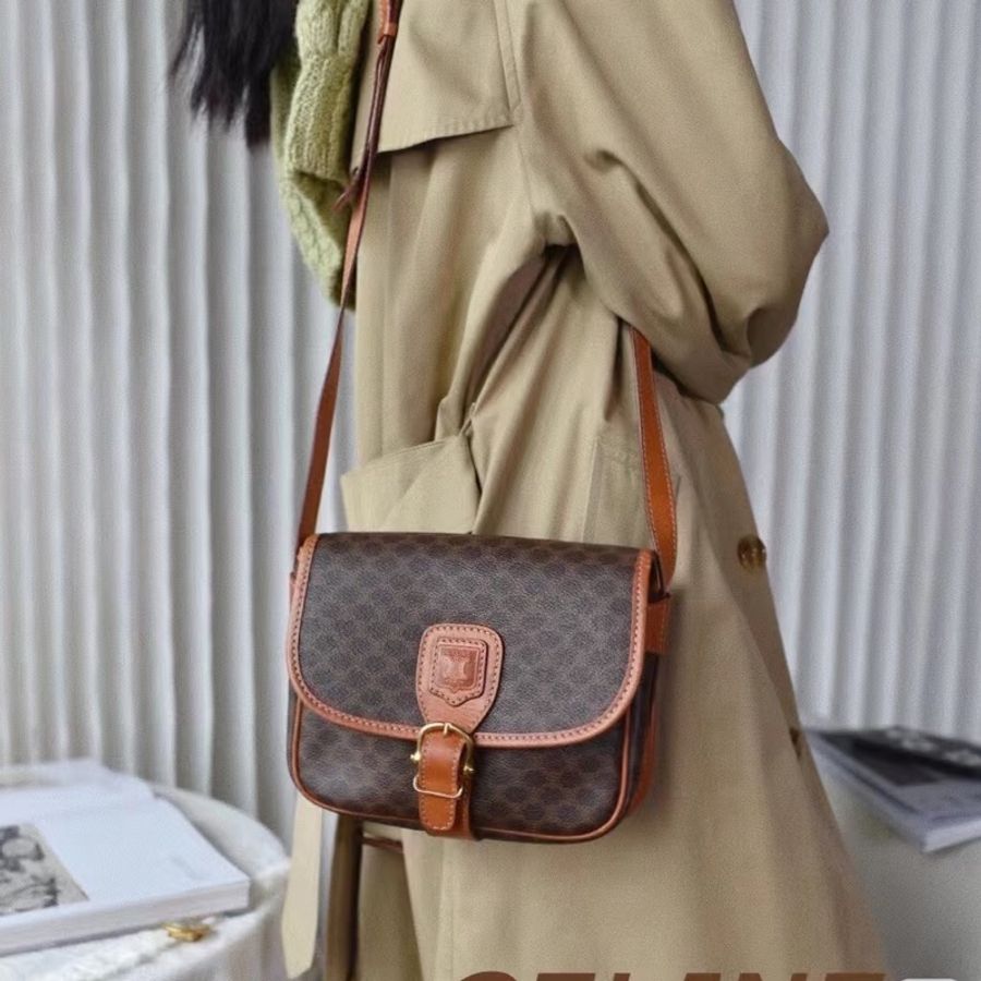 Celine • 經典老花凱旋門馬鞍包-2