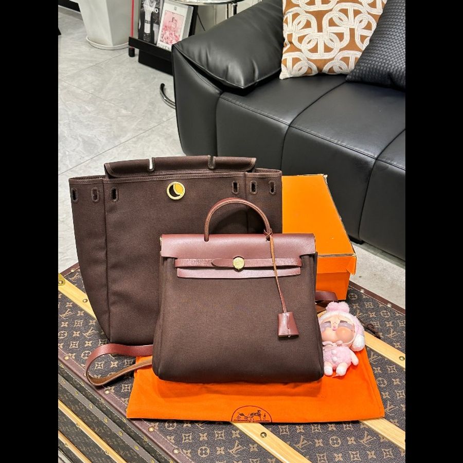 Hermès Herbag31金棕雙肩款-1