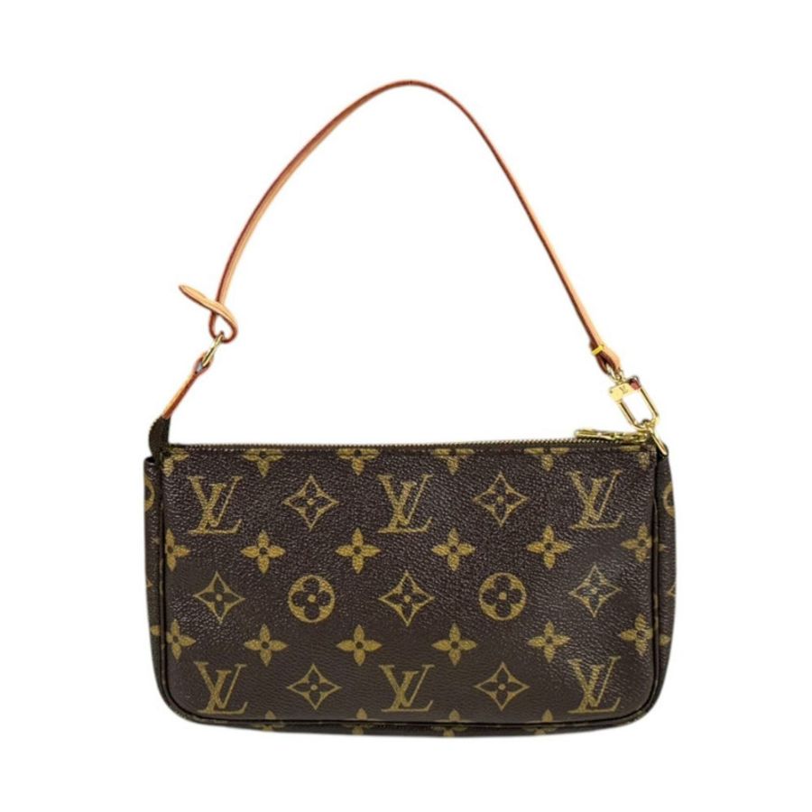路易威登 Pochette Accessoires Monogram 手提包,帆布材質,M51980,棕色,女士款,LOUIS VUITTON-2