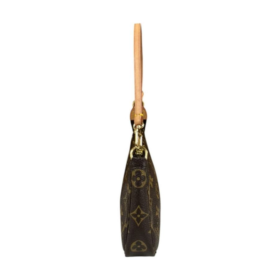 路易威登 Pochette Accessoires Monogram 手提包,帆布材質,M51980,棕色,女士款,LOUIS VUITTON-3