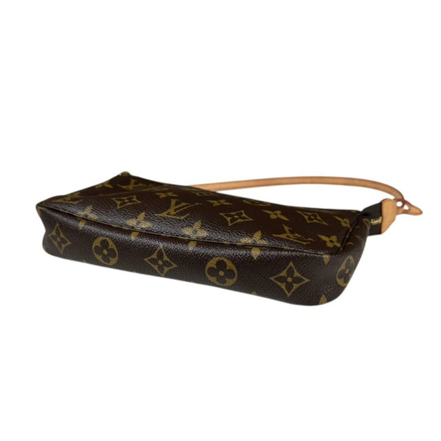 路易威登 Pochette Accessoires Monogram 手提包,帆布材質,M51980,棕色,女士款,LOUIS VUITTON-4