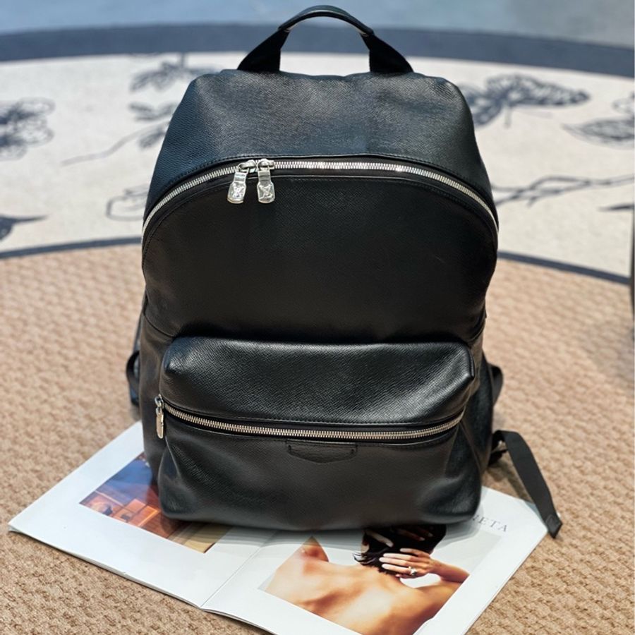 Louis Vuitton 路易威登 雙肩包 黑色牛皮-0