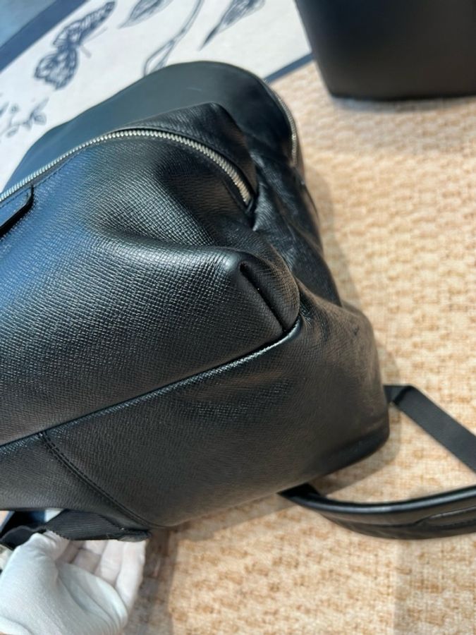 Louis Vuitton 路易威登 雙肩包 黑色牛皮-8