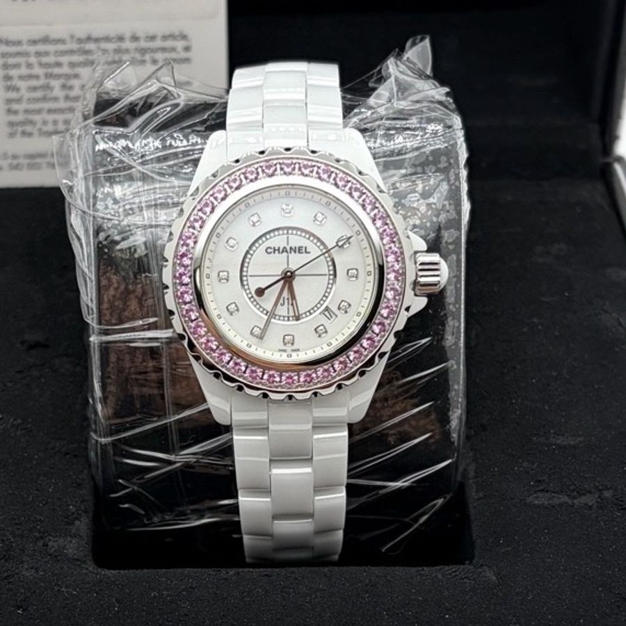 Chanel 香奈兒J12系列H2010腕表 J12 H2010 33毫米 石英 附件 卡 盒 購證-6