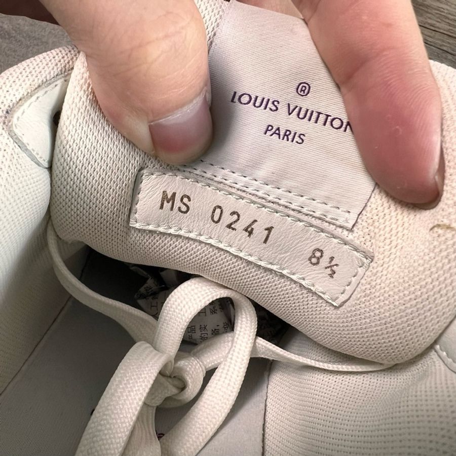 Louis Vuitton路易威登 trainer 白紫 魔術貼 42.5碼,97新-7