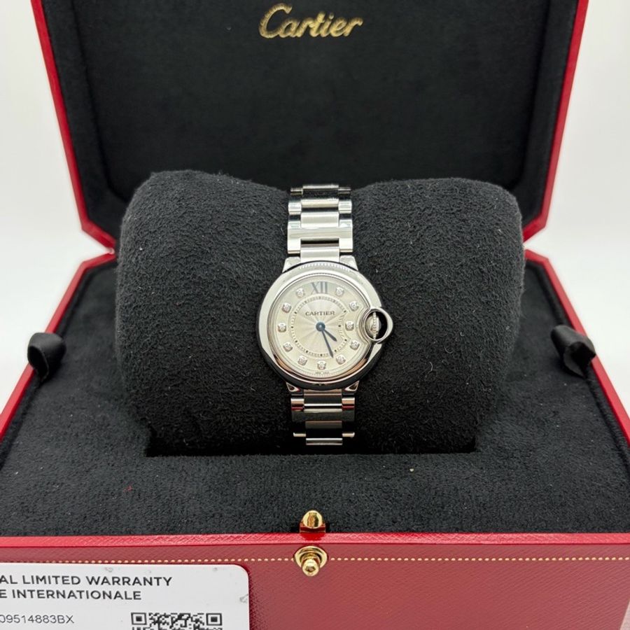 卡地亞Cartier Ballon Bleu de Cartier卡地亞藍氣球腕表 WE902073 石英機芯 精鋼 28-0