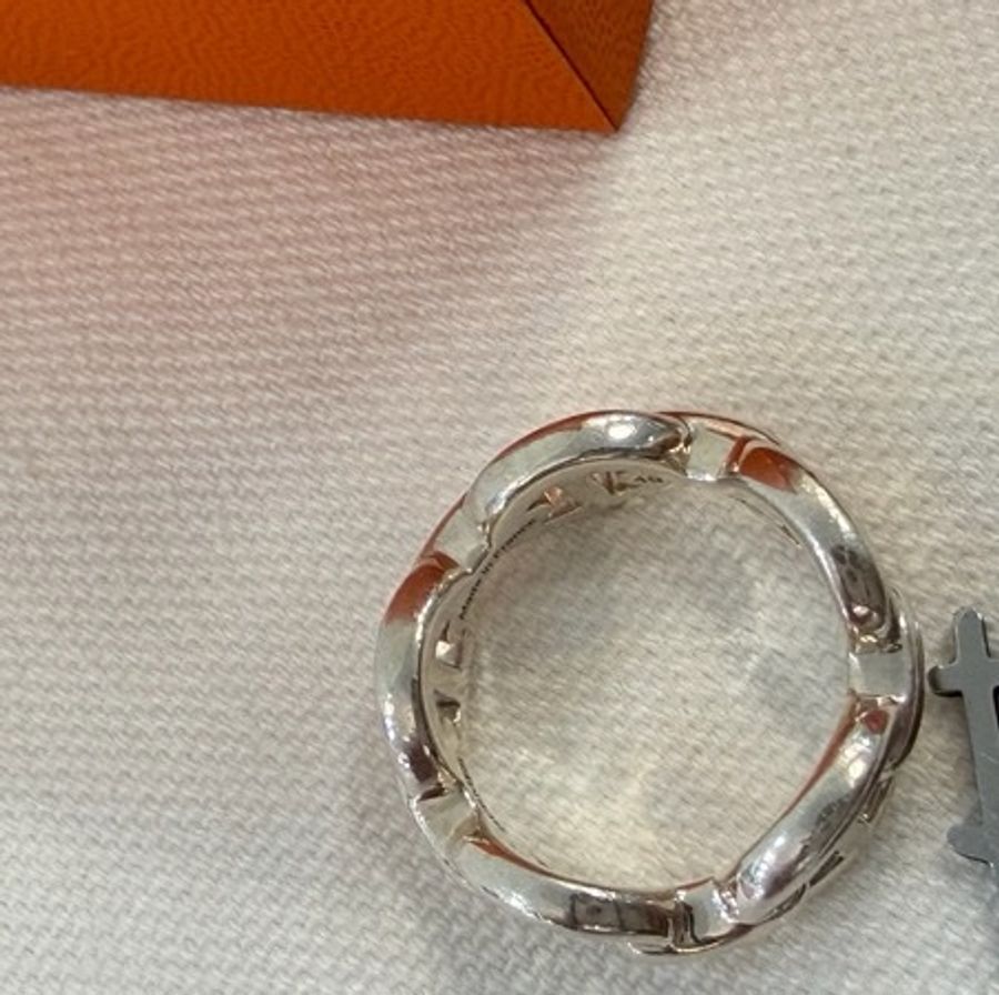 美兔精品 Hermes 925銀豬鼻子戒子 49號-4