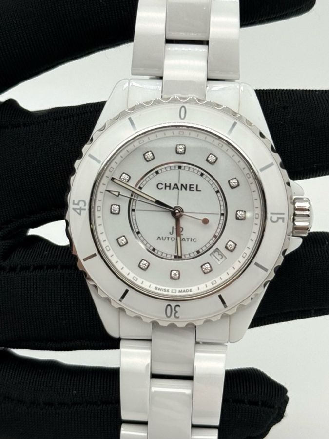 Chanel香奈兒J12系列H5705,新款透底!2024年保卡 38表徑,12鑽-2