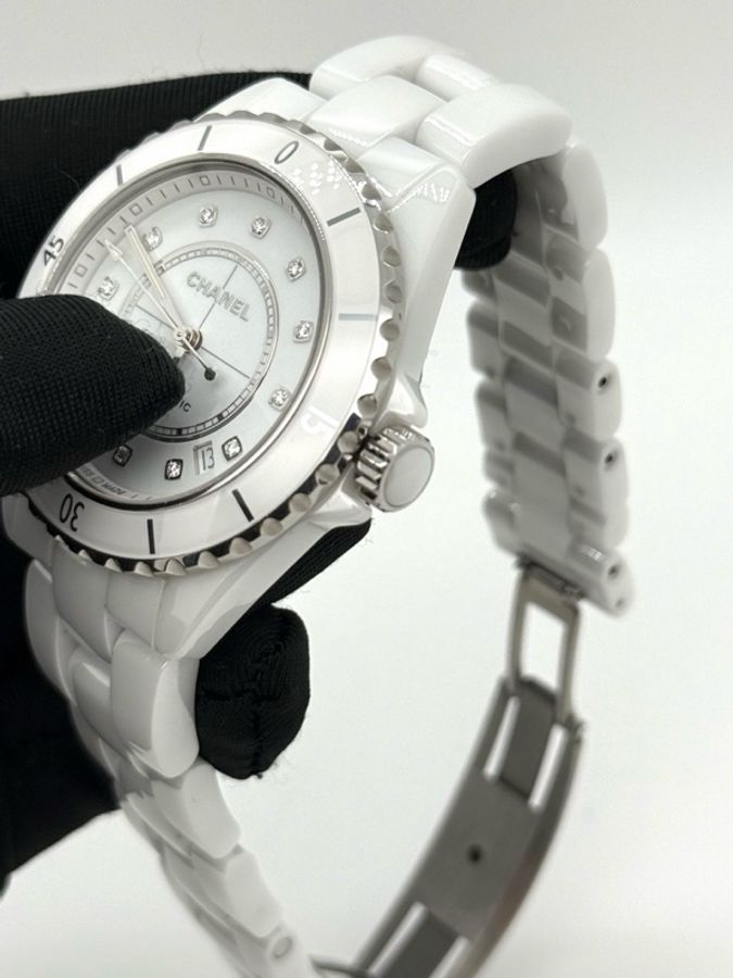 Chanel香奈兒J12系列H5705,新款透底!2024年保卡 38表徑,12鑽-7