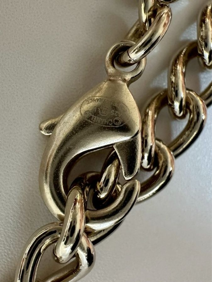 CHANEL| 五花蛇骨項鍊 淡金-5