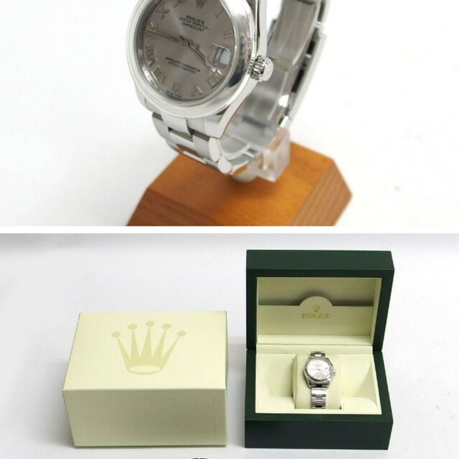 勞力士 Datejust 灰色羅馬數字錶盤,序號 178240 M,銀色錶盤-2