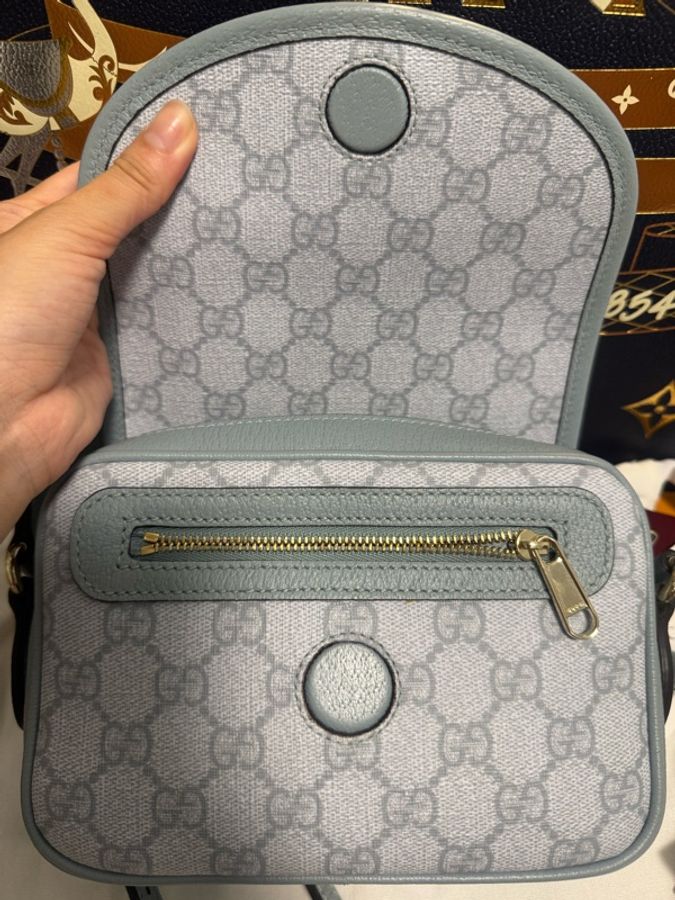 💪🏻九新🆙💪🏻GUCCI 古馳 Ophidia GG迷你翻蓋斜背包-8