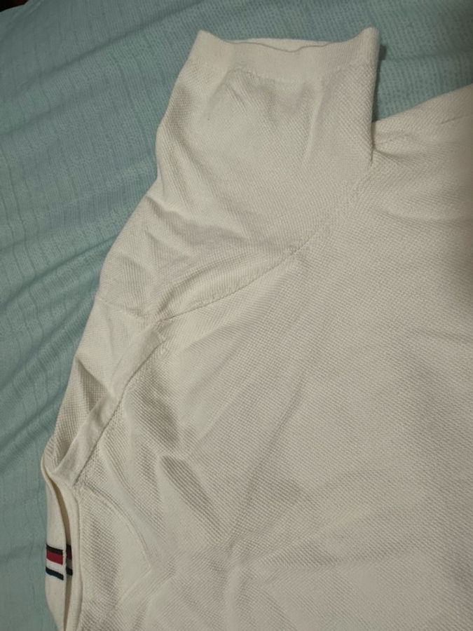 TOMMY HILFLGER 米白色POLO衫-8