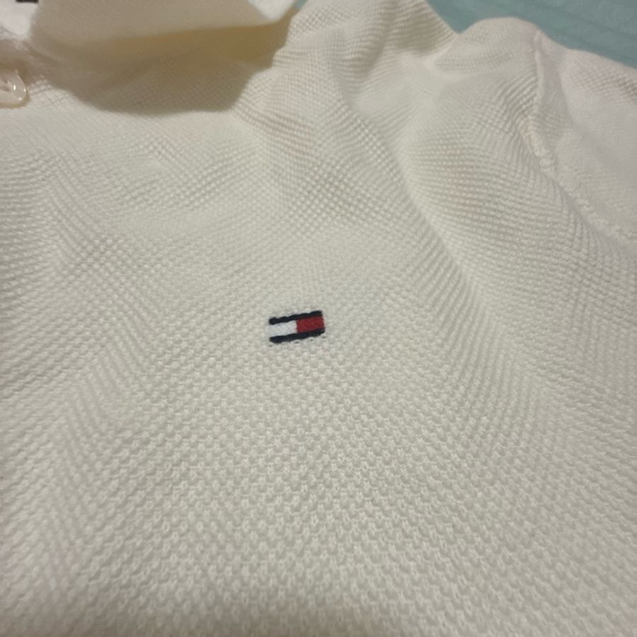 TOMMY HILFLGER 米白色POLO衫-12