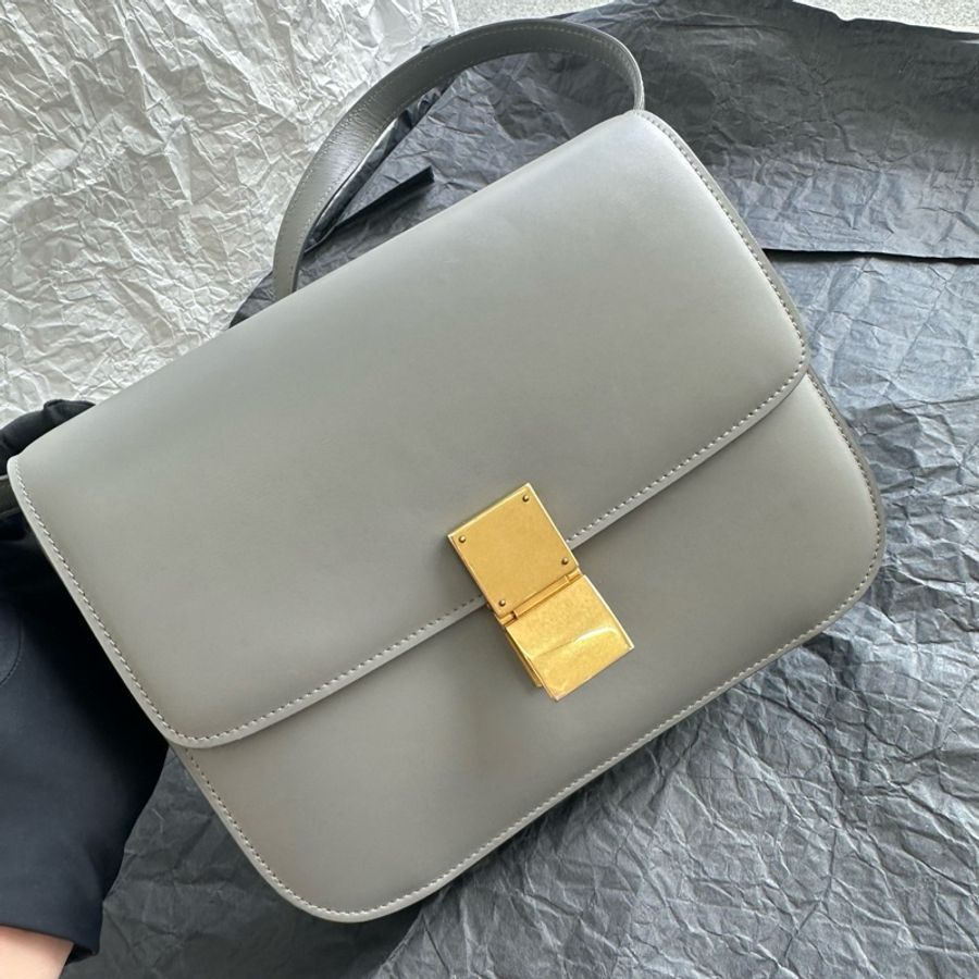 【震撼撿漏價👍🏻全網最便宜💫】Celine/賽琳 豆腐包 超級實用 經典不過時 霧霾藍-3