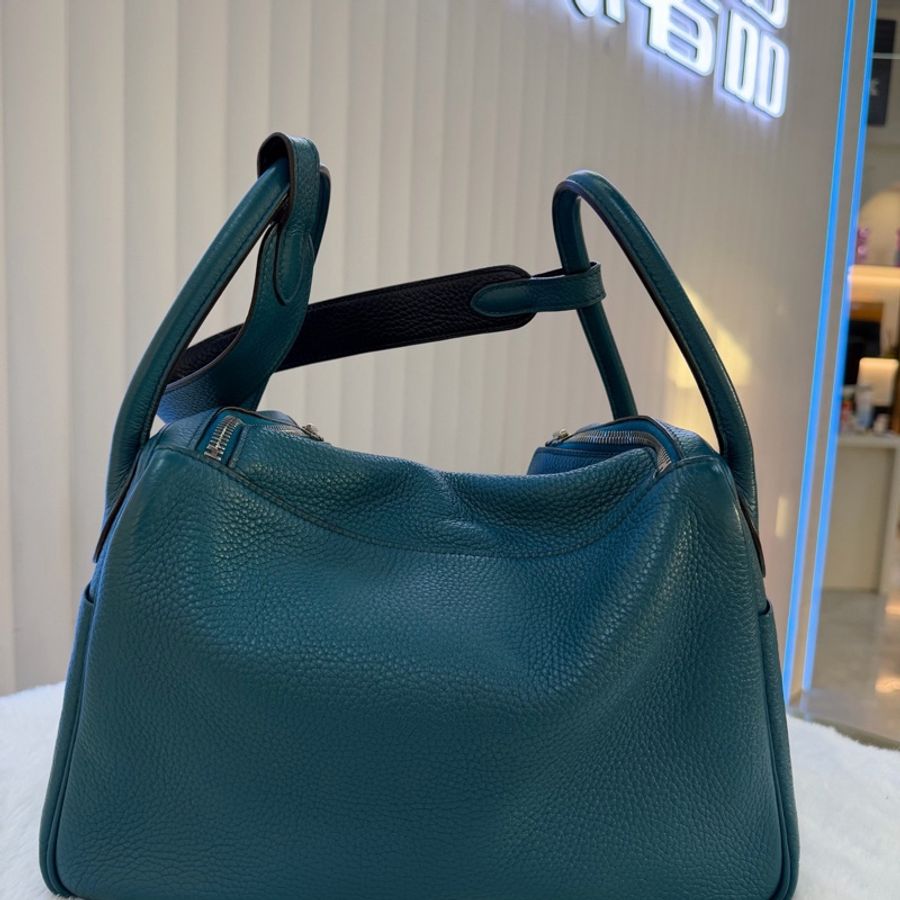 Hermes • Lindy 30 伊茲密爾藍內拼普魯士藍Tc皮-2
