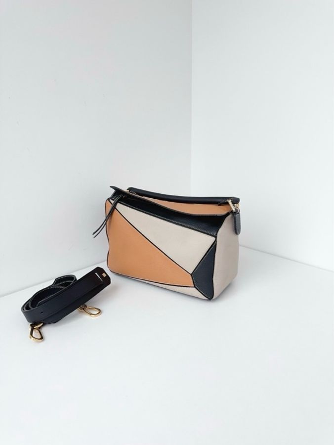 ✨Loewe羅意威| Puzzle幾何包 焦糖拼色|中號-3