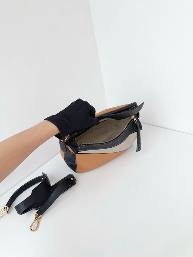 ✨Loewe羅意威| Puzzle幾何包 焦糖拼色|中號-6