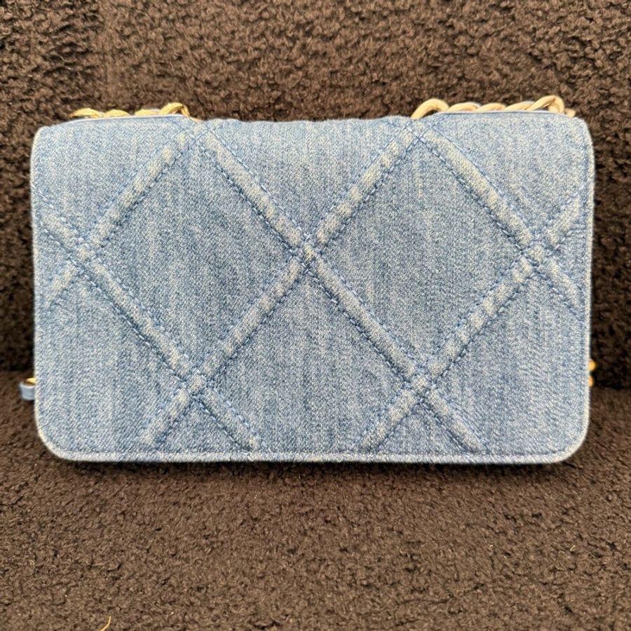 Chanel 香奈兒 牛仔19bag woc 芯片款-2