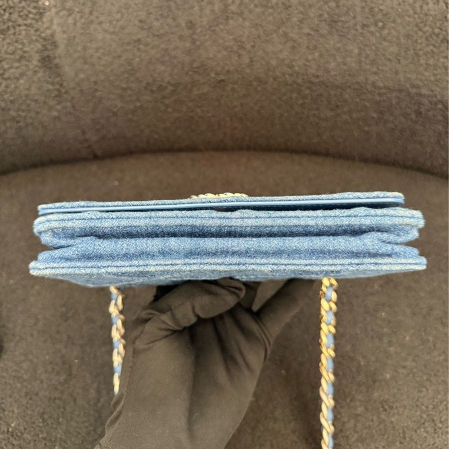 Chanel 香奈兒 牛仔19bag woc 芯片款-5