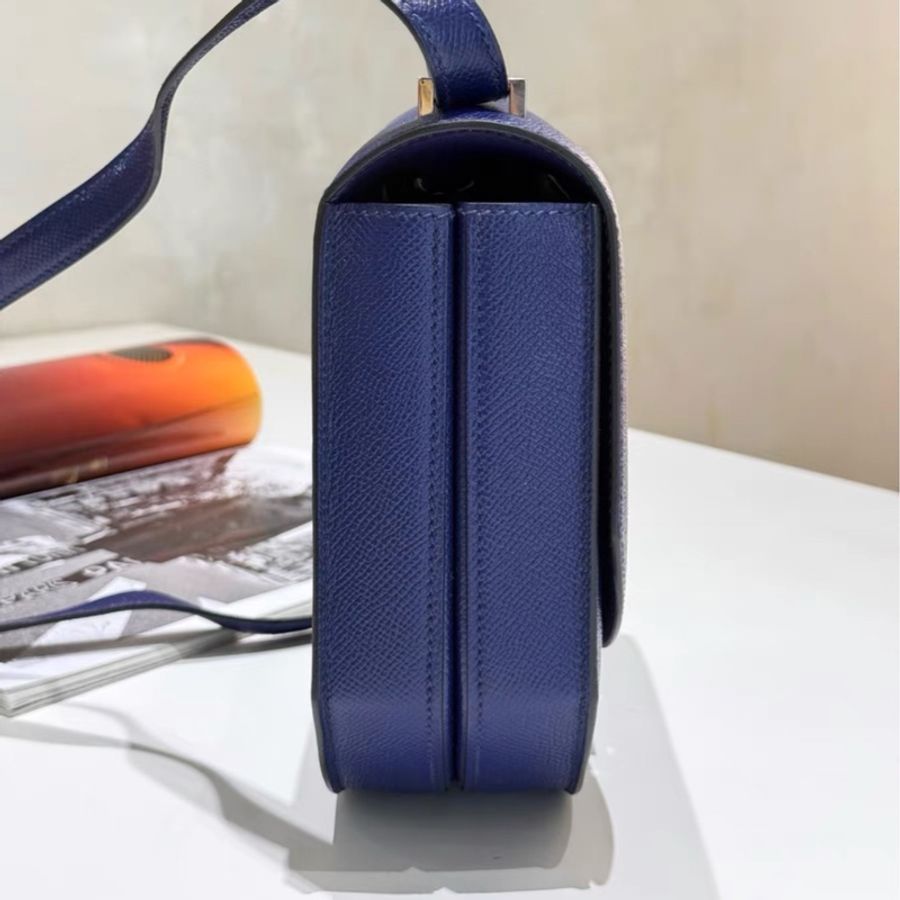 愛馬仕 Hermes 馬賽克Mosaique au 24,M3墨水藍 Epsom小牛皮 D刻,尺寸21cm-3