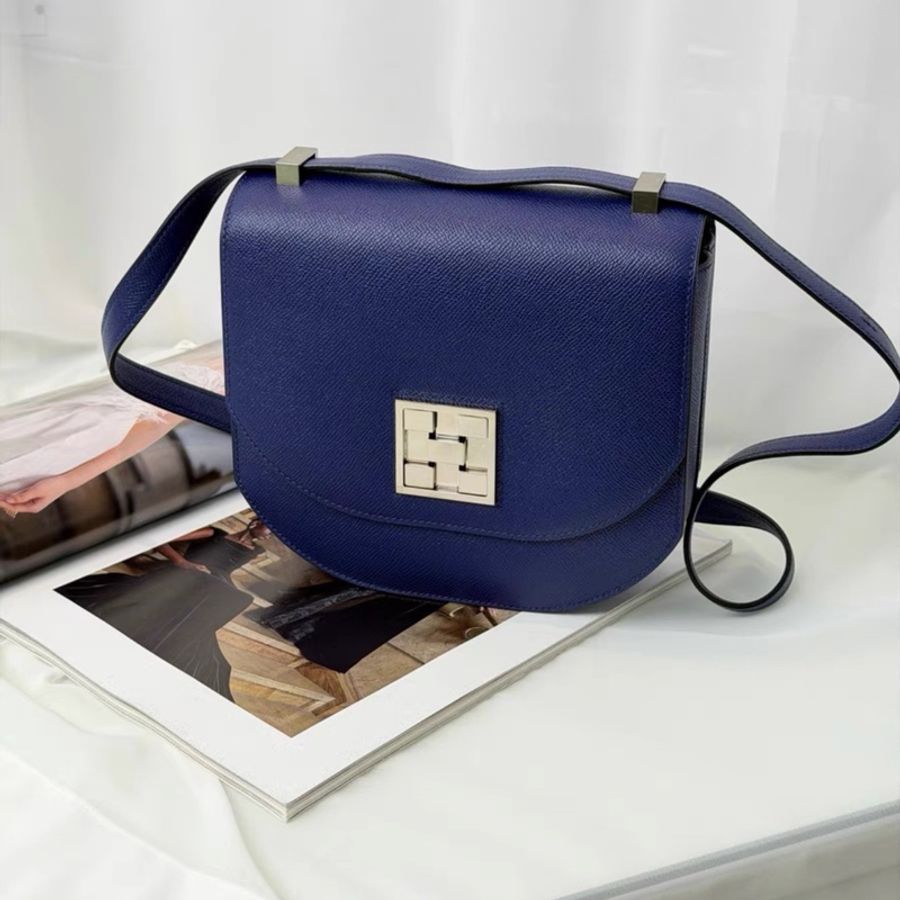 愛馬仕 Hermes 馬賽克Mosaique au 24,M3墨水藍 Epsom小牛皮 D刻,尺寸21cm-7