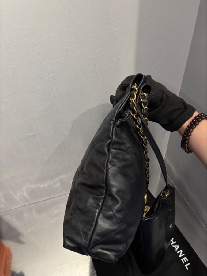 Chanel 22 Bag Small 小號 黑金 垃圾袋 |Classic Trend CT精品|台北東區實體-5