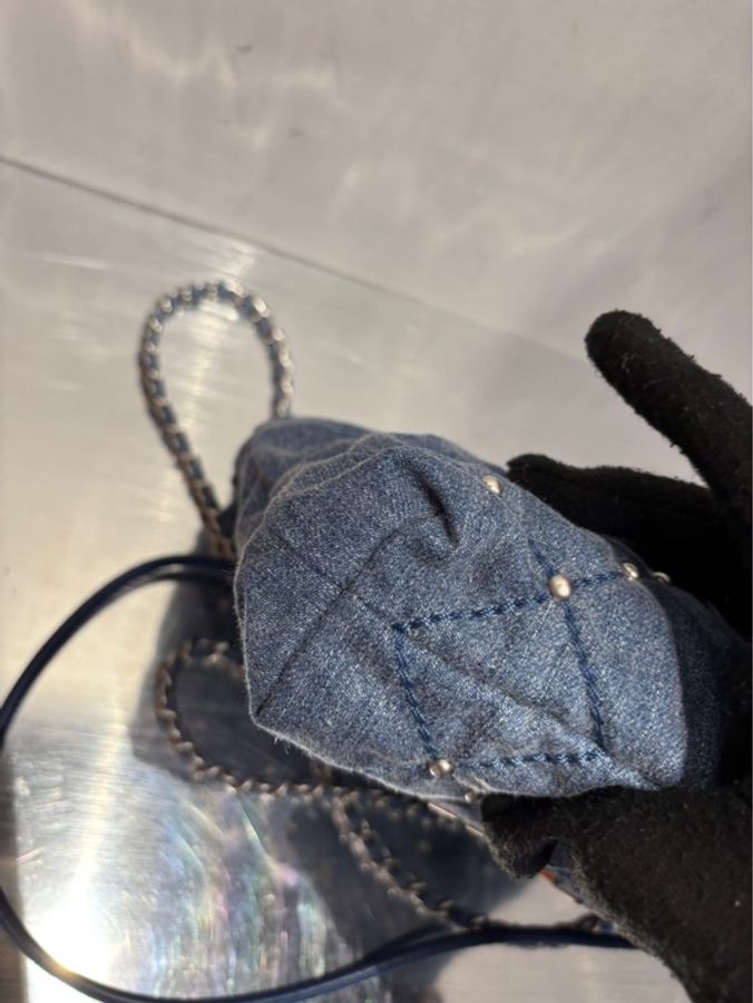 Chanel 22 Bag Mini 牛仔珍珠 垃圾袋 迷你 |Classic Trend CT精品|台北東區實體-7