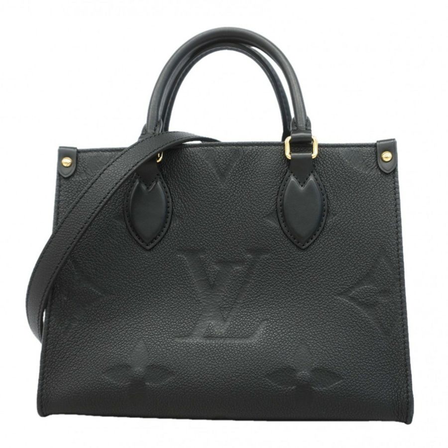路易威登 Monogram Empreinte OnTheGo PM 手提包 M45653 Noir 女士 2 向包-0