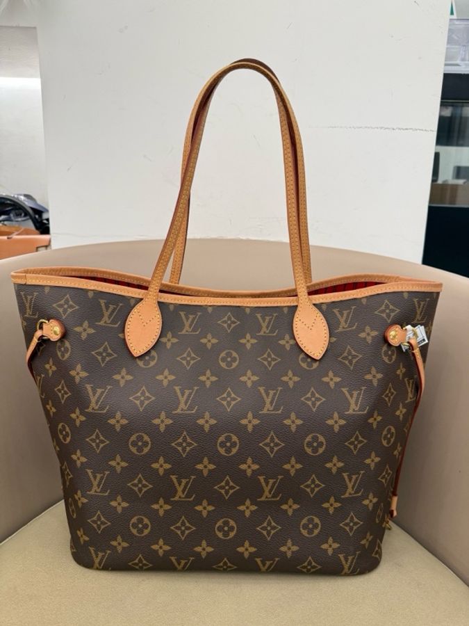 Louis Vuitton 路易威登 經典老花Neverfull中號大紅色內里-2
