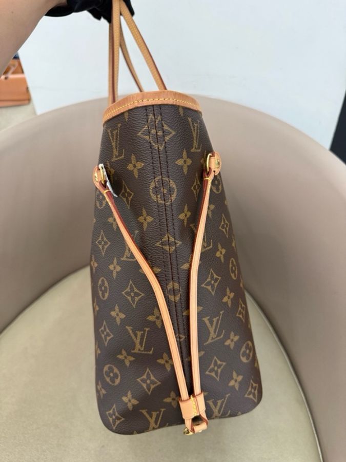 Louis Vuitton 路易威登 經典老花Neverfull中號大紅色內里-3