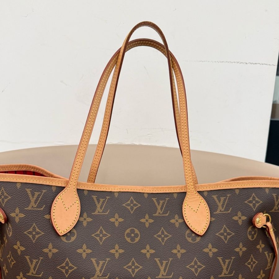 Louis Vuitton 路易威登 經典老花Neverfull中號大紅色內里-8