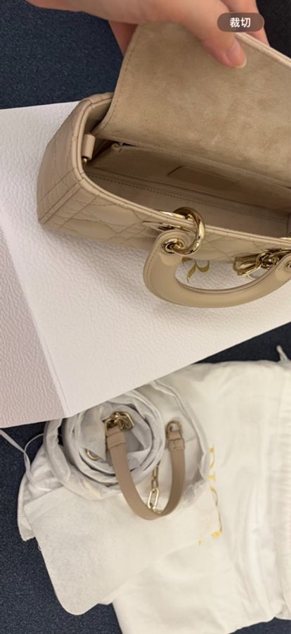Dior Lady D joy小號奶茶色-15