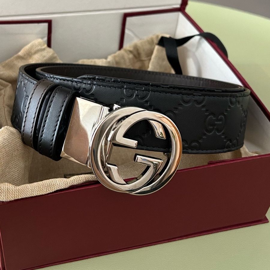 Gucci古馳 腰帶 85碼 內圈有皺 未使用-0
