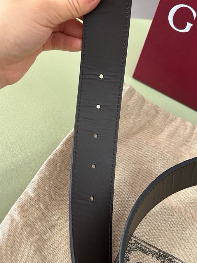 Gucci古馳 腰帶 85碼 內圈有皺 未使用-4