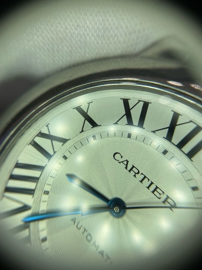 Cartier卡地亞藍氣球WSBB0026,自動機械精鋼表殼,男女同款42mm表徑,羅馬刻度皮帶款,附件,卡,盒-13