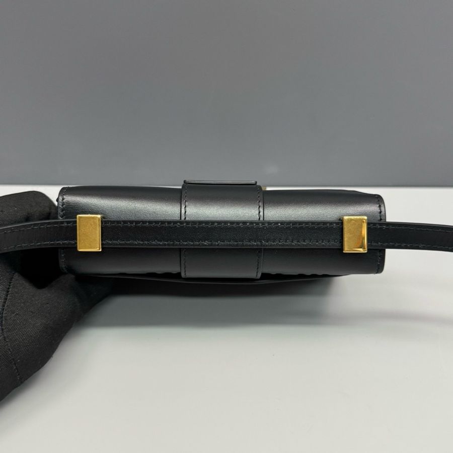 Dior迪奧 黑金全皮mini蒙田30 MONTAIGNE單肩斜挎包-5