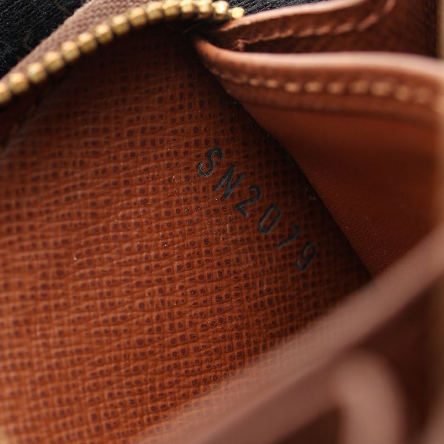 LOUIS VUITTON LV 路易威登 拉鍊零錢包 棕色 原花帆布 M60067-4