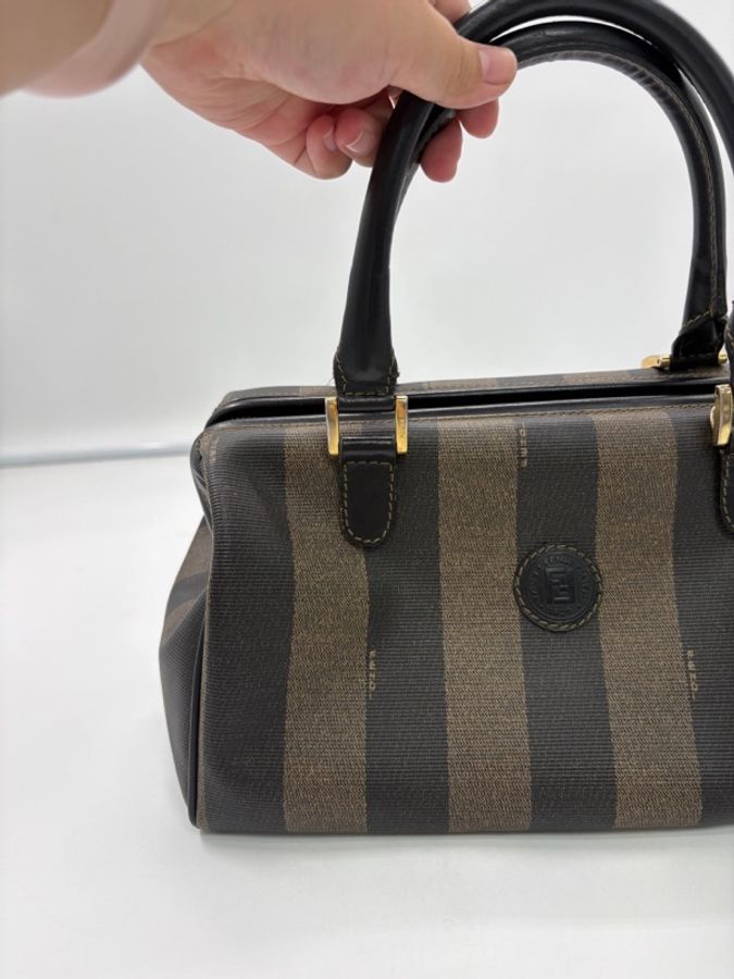 fendi 芬迪 胡桃紋系列波士頓手提包-5