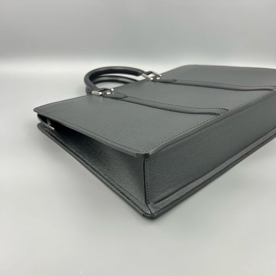 Louis Vuitton 路易威登 黑灰十字紋全皮手提公文包 41*30 缺 肩帶-17