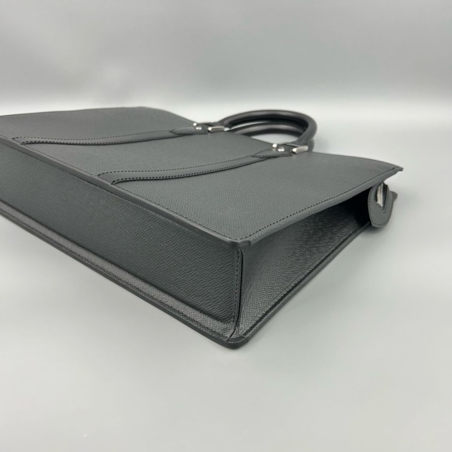 Louis Vuitton 路易威登 黑灰十字紋全皮手提公文包 41*30 缺 肩帶-18