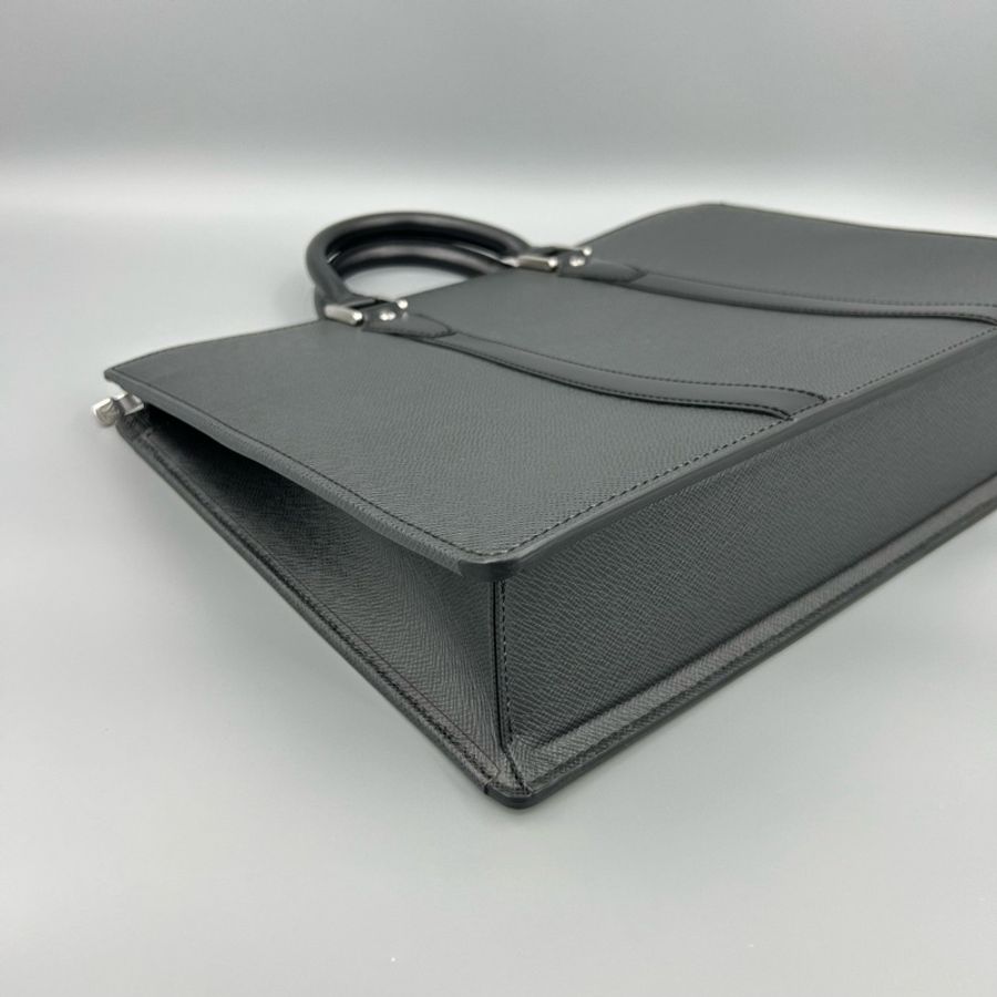 Louis Vuitton 路易威登 黑灰十字紋全皮手提公文包 41*30 缺 肩帶-19