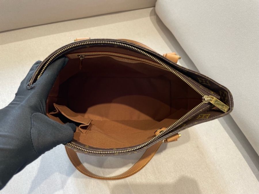 LV路易威登薇薇安鋼琴老花托特手提包-12