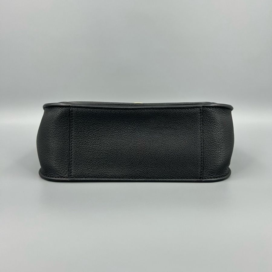 Louis Vuitton 路易威登 經典老花拼黑鎖頭郵差包 尺寸26*18-4