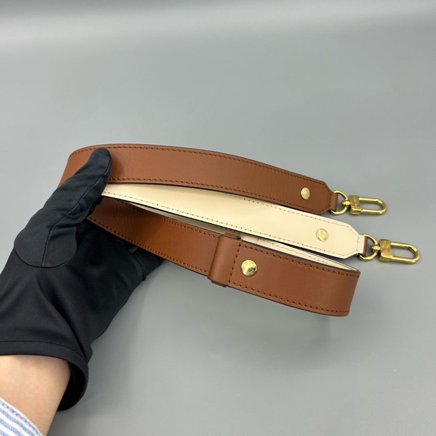 Louis Vuitton 路易威登 經典老花拼黑鎖頭郵差包 尺寸26*18-5