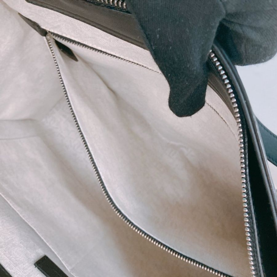 MS0793 Bally 巴利LOGO字牛皮手拿包包 Logo-Print Tote Bag 40cm Calfskin Black x PHW-16
