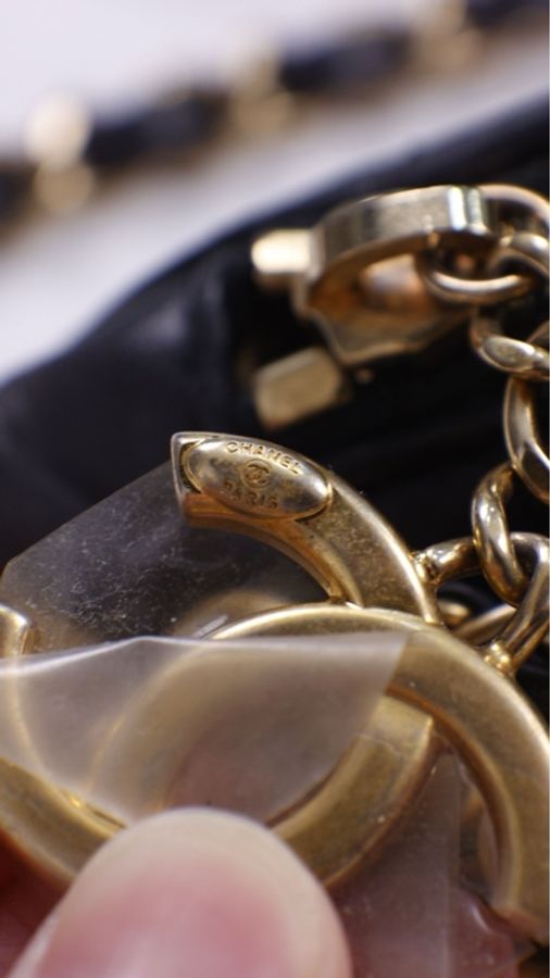 Chanel 19年埃及高级手工坊系列珍珠皮穿链腰包-7