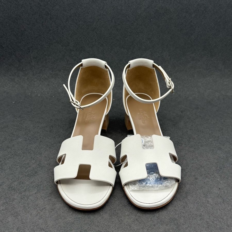Hermes Santorini | 愛馬仕 聖托里尼 涼鞋 經典H涼鞋+strap扣帶 36碼-0