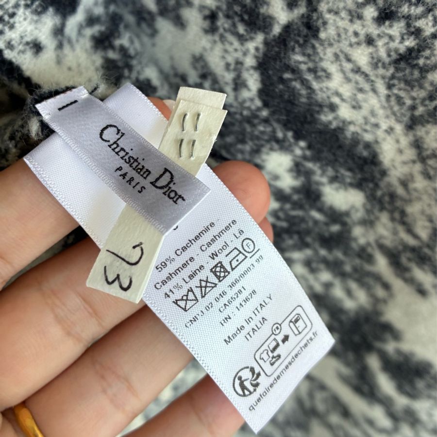 Dior 叢林動物系列羊毛圍巾🧣-1