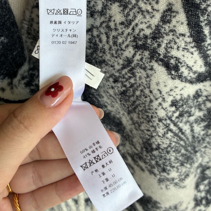 Dior 叢林動物系列羊毛圍巾🧣-3